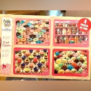 Cobb Hill 4 puzzle set in one box Sweet Treats Puzzle Set / sweets and treats